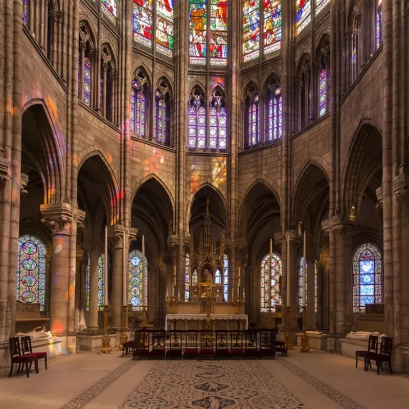 Cathédrale gothique française symbolisant l'aa architecture médiévale