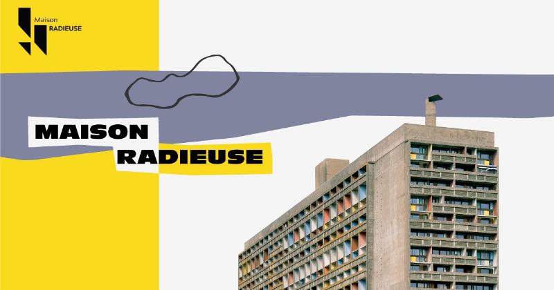 Détails architecturaux de l'Unité d'Habitation Le Corbusier à Rezé Nantes