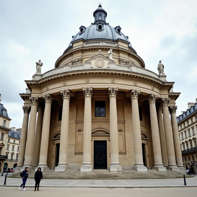 Architecture néoclassique du Panthéon à Paris, monument emblématique