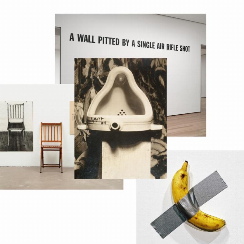 L'Art Conceptuel et la primauté de l'idée sur la forme matérielle de l'œuvre d'art, explorant les fondements philosophiques