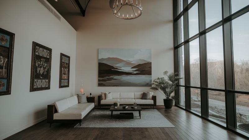 Une œuvre d'art contemporain parisien, peinture abstraite et expressive reflétant les tendances actuelles de l'art français