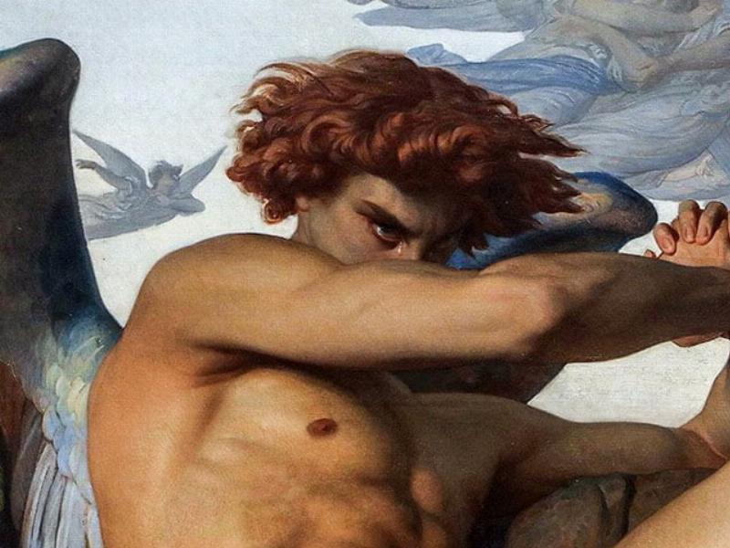 Représentation de l'influence de L'Ange Déchu d'Alexandre Cabanel sur l'art français