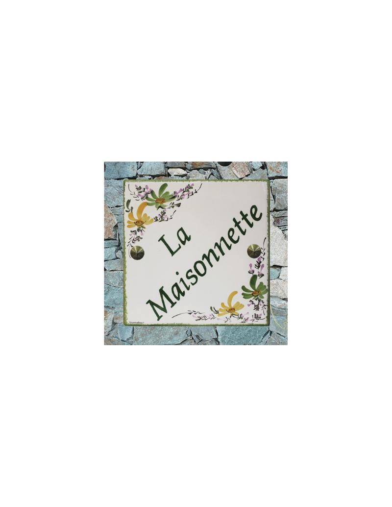 Peinture sur céramique inspiration motifs fleur de lis tradition française