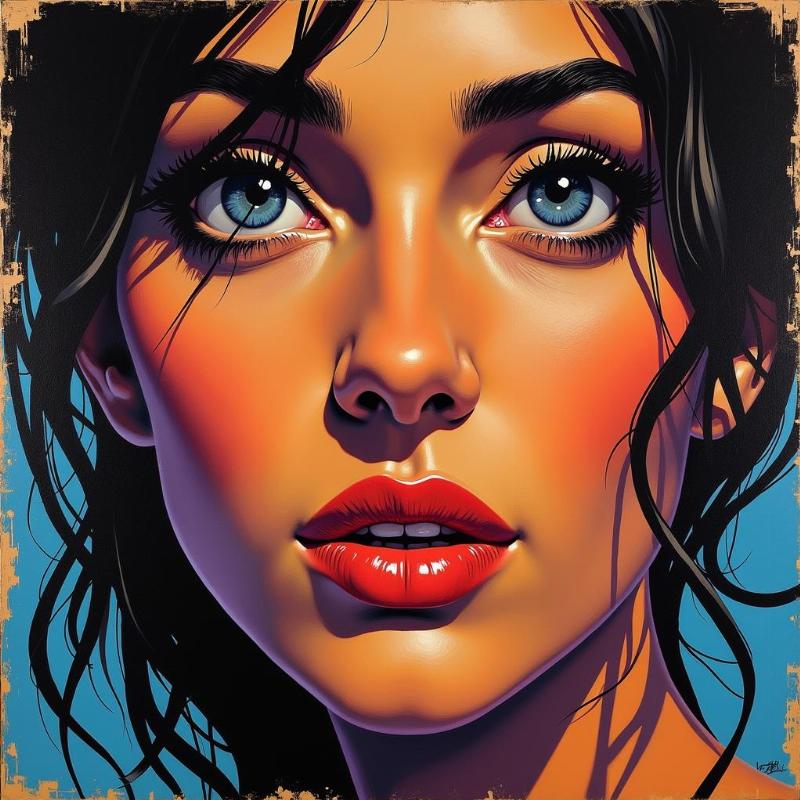 Dalida, peinture, émotion, influence musicale, femme expressive