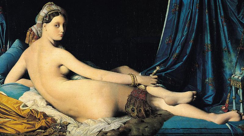 La Grande Odalisque de Dominique Ingres, œuvre emblématique du nu idéalisé et de l'orientalisme