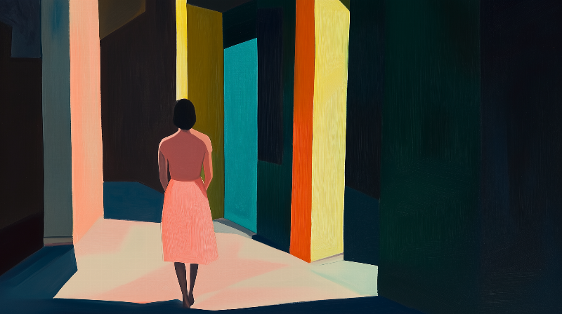 Peinture de Edward Hopper mettant en scène la lumière et la solitude urbaine, capturant l'essence de l'expérience américaine moderne.