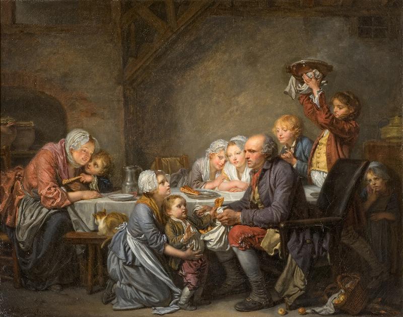 Enfants étudiant pendant le Siècle des Lumières