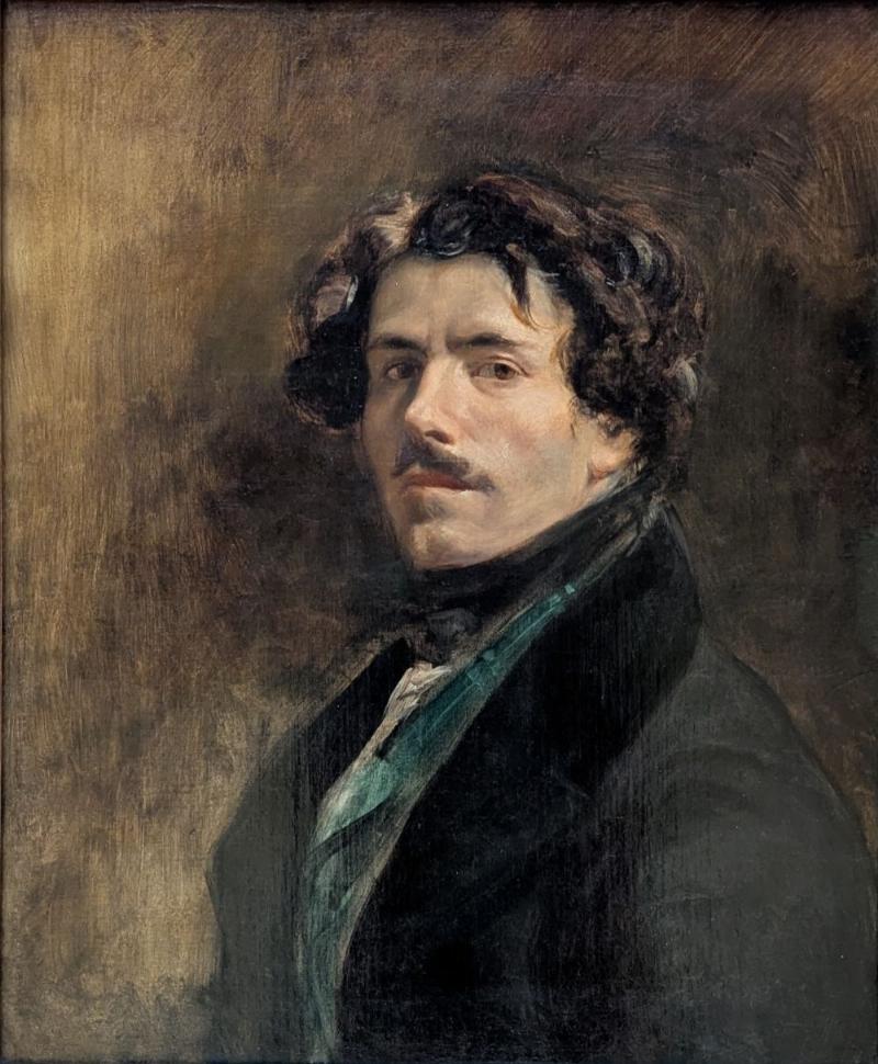 Portrait d'Eugène Delacroix, figure emblématique du Romantisme français et maître de la couleur.