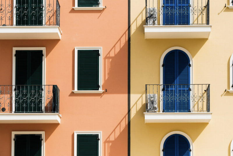 Facade exterieur peinte pistolet peinture resultat impeccable