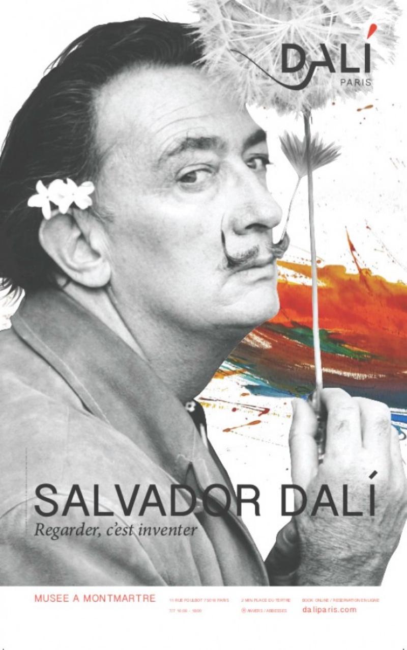 Galerie d'art contemporain à Paris présentant une œuvre de Dali