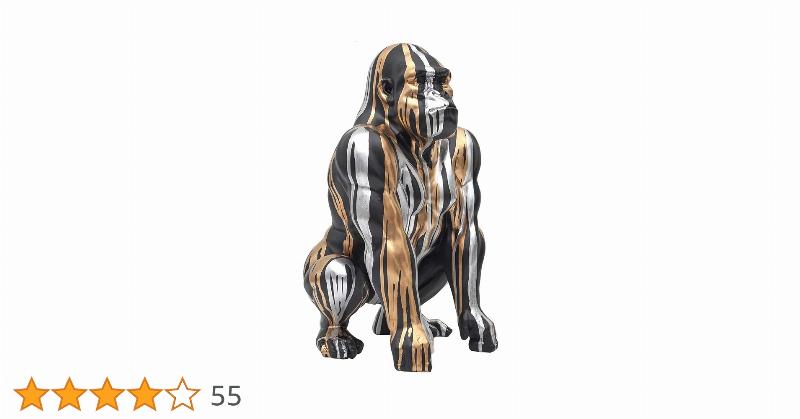 Gorille statue deco contemporaine design intérieur moderne en résine