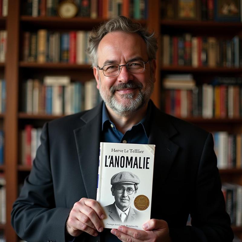 Hervé Le Tellier et son roman L'Anomalie, lauréat du Goncourt