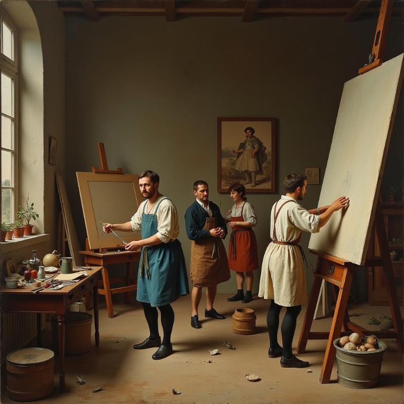 Histoire de la peinture sur toile en France