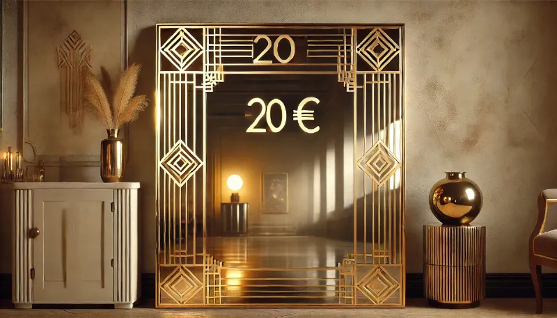 Intérieur design avec sculpture bronze occasion comme point focal artistique.