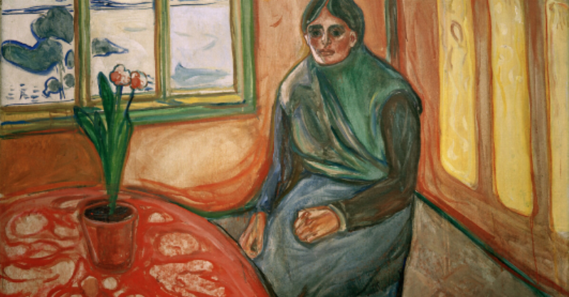 Jules Pascin jeune fille assise mélancolie