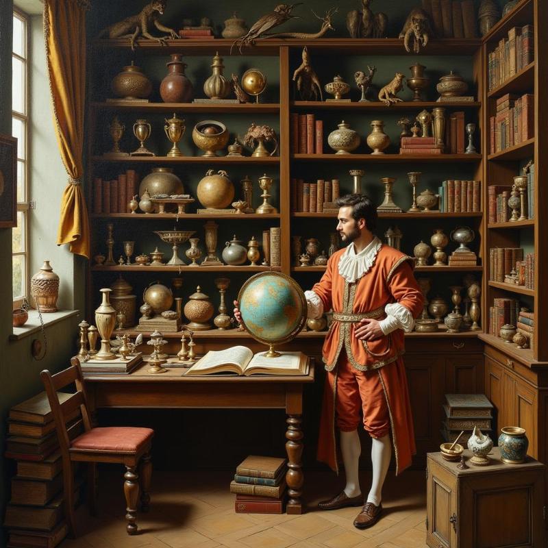 Cabinet de curiosités Renaissance en France, reflet d'un monde fascinant