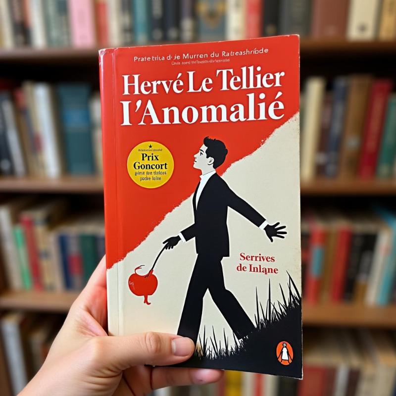 L'Anomalie Hervé Le Tellier, couverture de l'édition Prix Goncourt, disponible à la Fnac, symbolisant un roman français contemporain captivant.