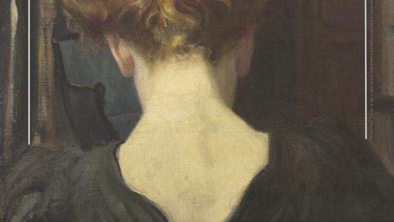 Intérieur de la Maison de Victor Hugo à Paris, avec des œuvres de Louis Boulanger exposées