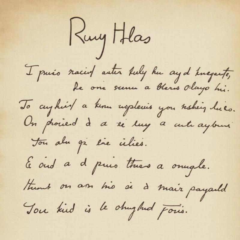 Manuscrit original de Victor Hugo pour l'histoire de Ruy Blas, témoin du patrimoine littéraire français.