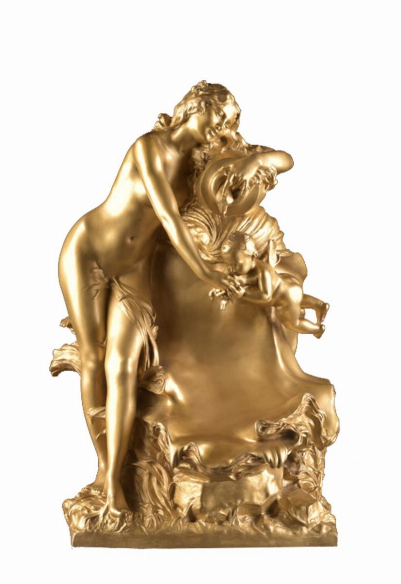 statue de nymphe art nouveau par bouval