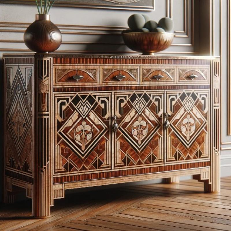 Un meuble relooké peinture intégrant une décoration française élégante