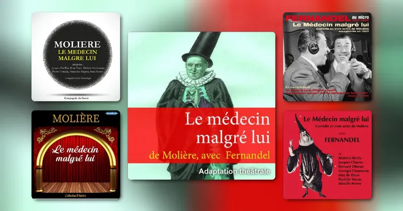 Molière et sa troupe sur scène, évoquant l'atmosphère du théâtre du XVIIe siècle et l'impact de Molière.