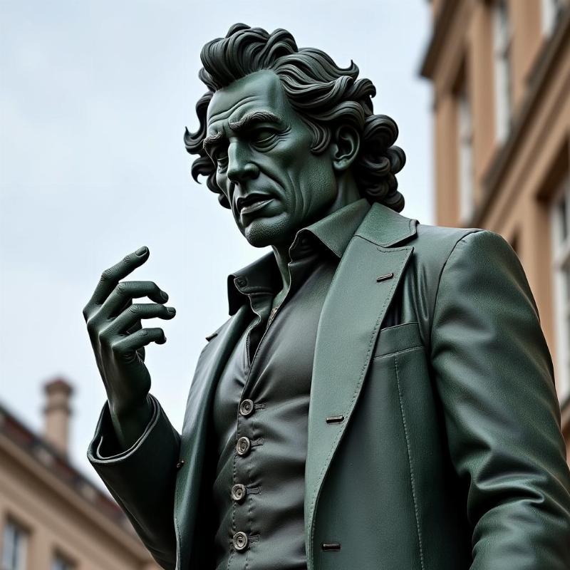 Statue de Dom Juan incarnant la rebellion