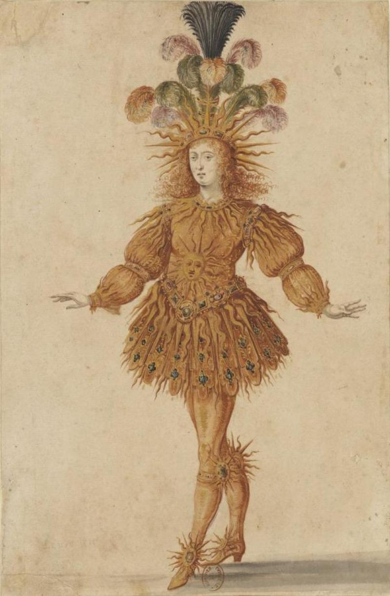 Molière présentant sa pièce devant Louis XIV à la cour de France, symbole du Grand Siècle et de la gloire du théâtre français