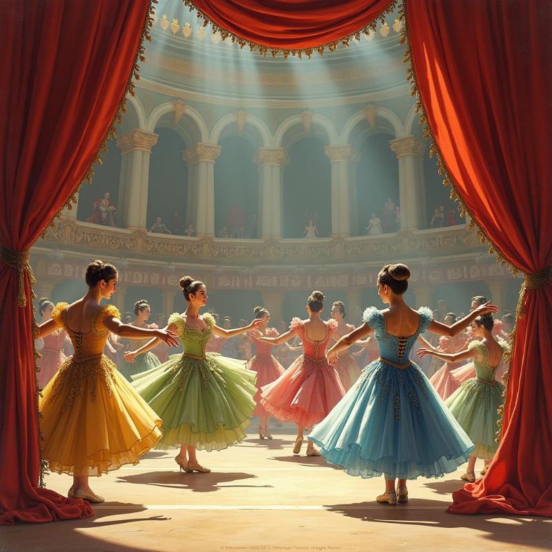 Scène de ballet: l'union du théâtre, de la musique et de la danse dans le mariage forcé de Molière