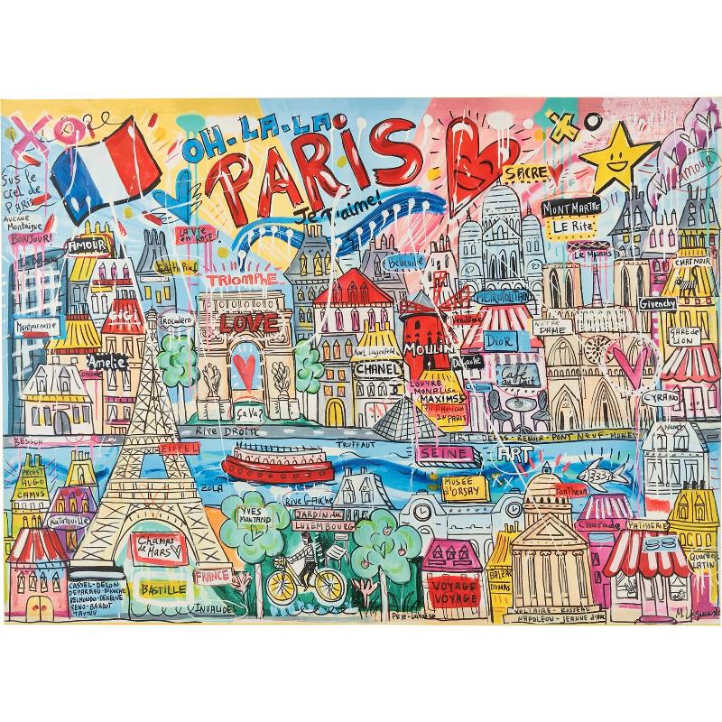 Dessin artistique Notre Dame de Paris lumiere ambiance parisienne