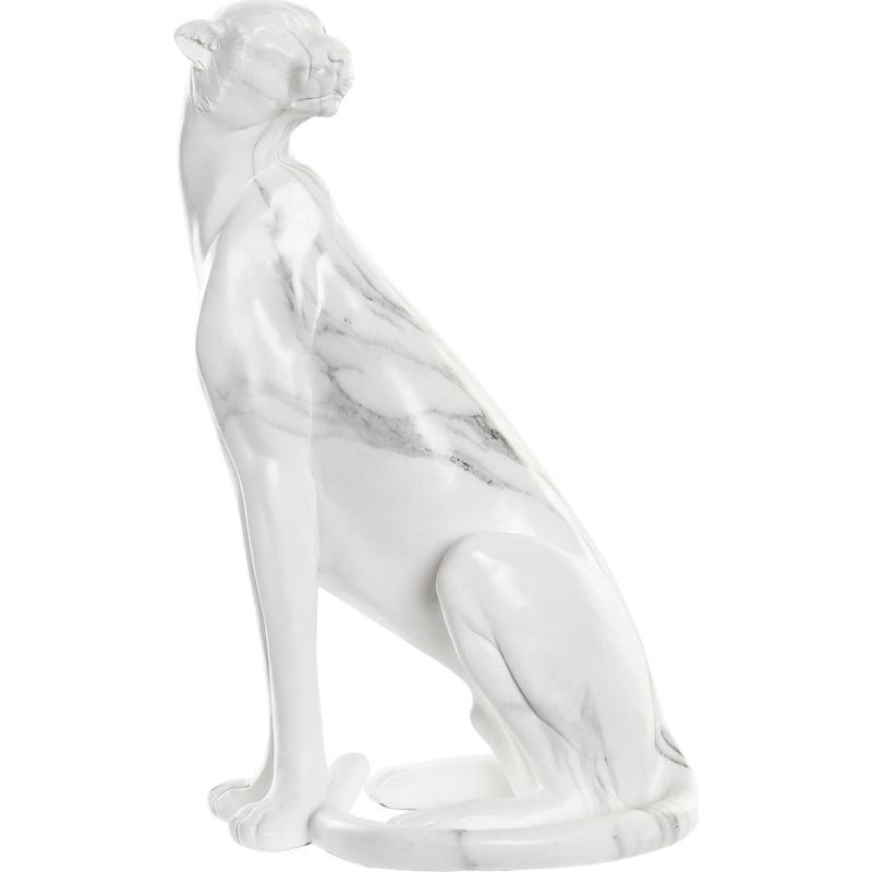 Sculpture de panthère en marbre, intemporelle et classique