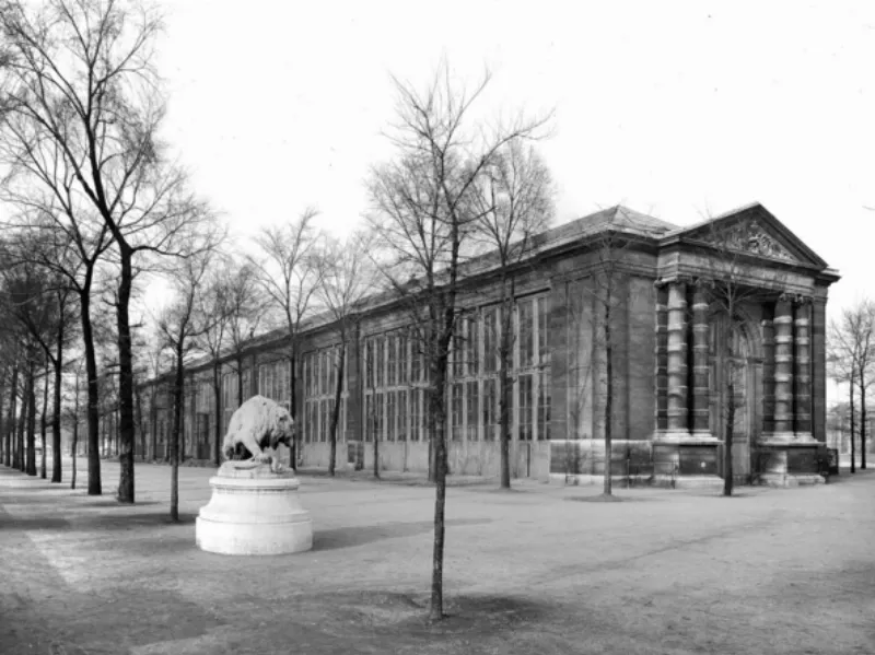 Paul Guillaume aux côtés d'œuvres de Modigliani, Soutine et Picasso dans sa galerie