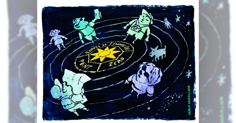 Le Point Zéro devant la Cathédrale Notre-Dame de Paris, emblème du cœur géographique et symbolique de la France.