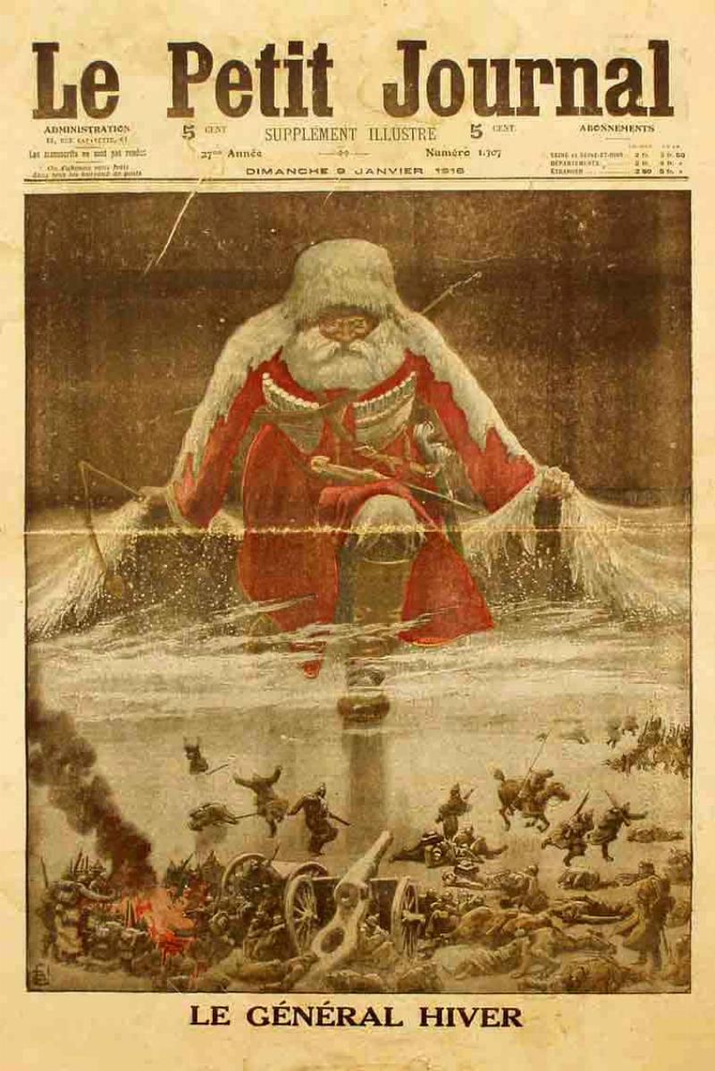 La Grande Armée de Napoléon fuyant les horreurs de l'hiver russe, symbole de la défaite et de la souffrance