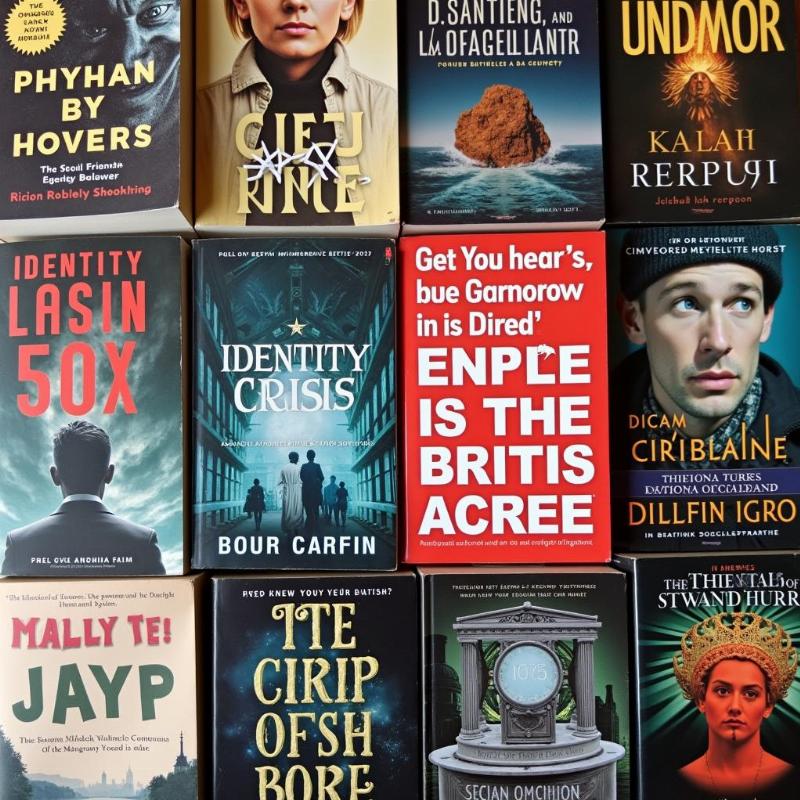 Livre de poche britannique contemporain avec des thèmes d'identité et de société