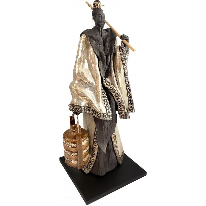 Sculpture Raku Paul Beckrich céramique contemporaine artisanat d'art