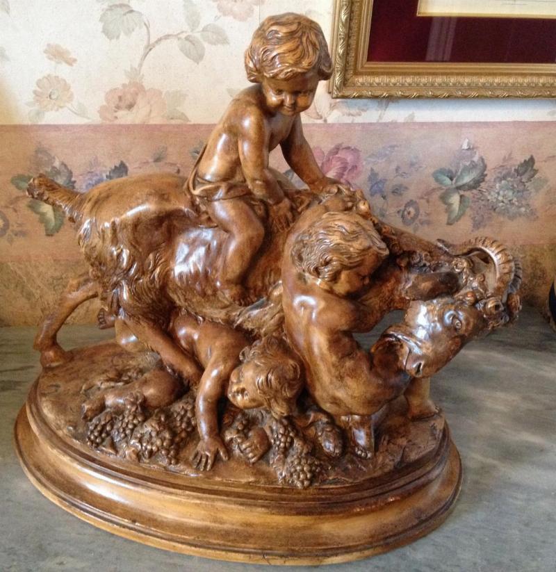 Clodion sculpture terre cuite mythe ancien classicisme français