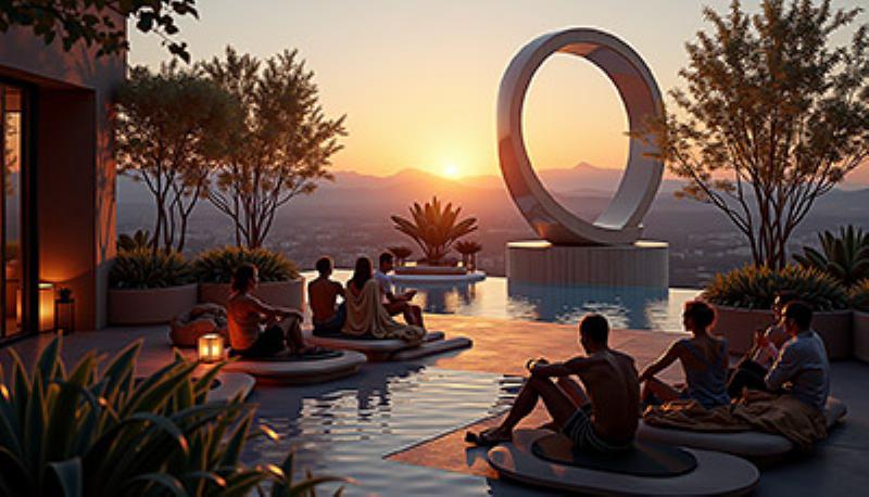 Statue animale monumentale en France, art innovant extérieur