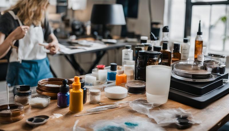 Illustration de la technique du Dirty Pour en acrylique liquide peinture par un artiste français