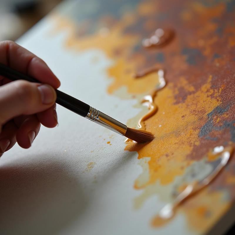 Techniques et matériaux utilisés en peinture sur toile