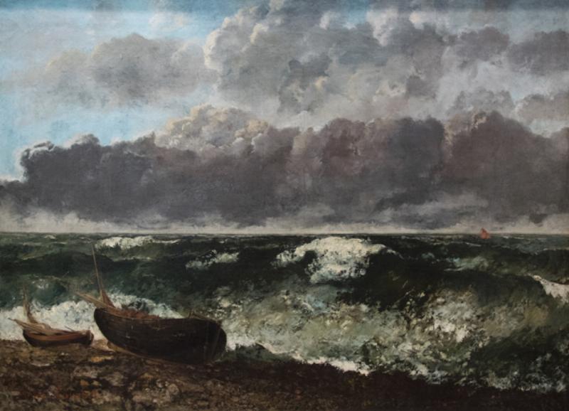 Victor Hugo contemplant la mer depuis Guernesey, inspiration pour Les Travailleurs de la Mer