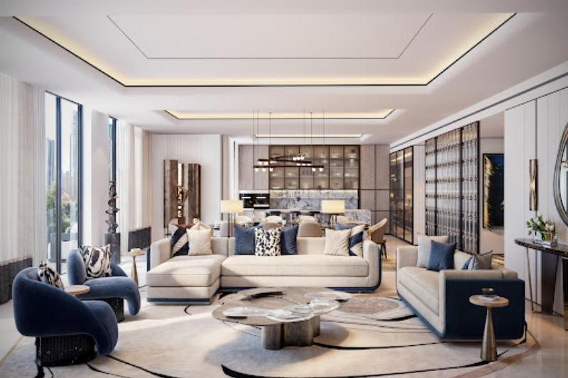 Villa moderne avec terrasse et piscine, incarnant l'art de vivre français