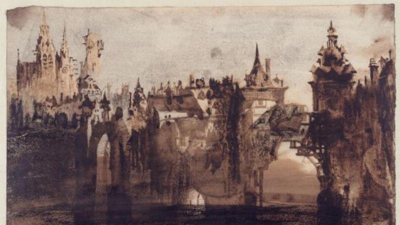 Dessin architectural de voyage, témoignage des carnets de Victor Hugo dessinateur