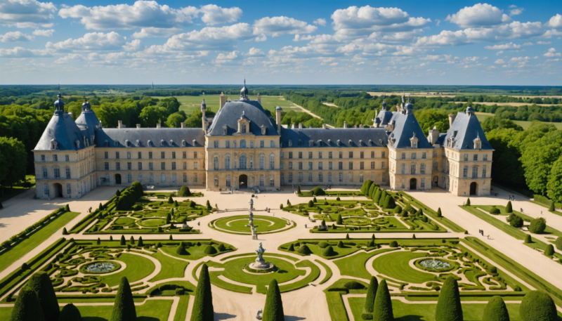Château de Vaux-le-Vicomte, un joyau de l'architecture baroque française et de l'aménagement paysager classique