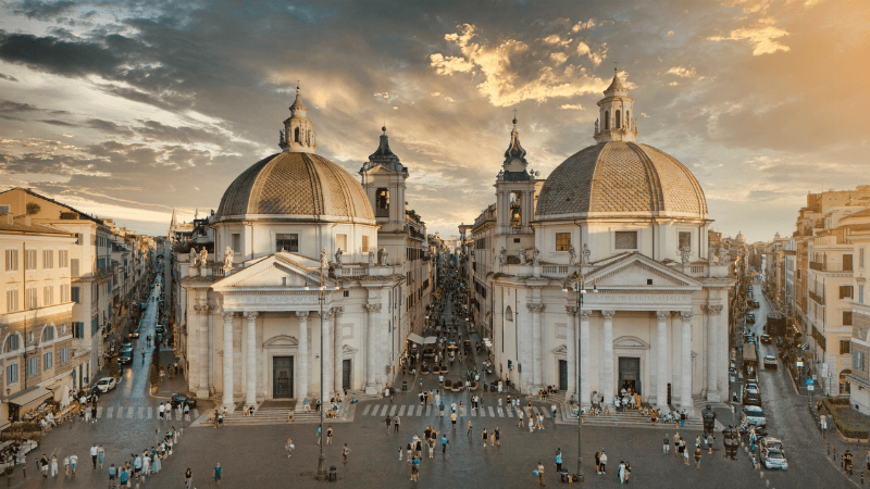 Architecture baroque moderne jeux de lumière et formes dynamiques