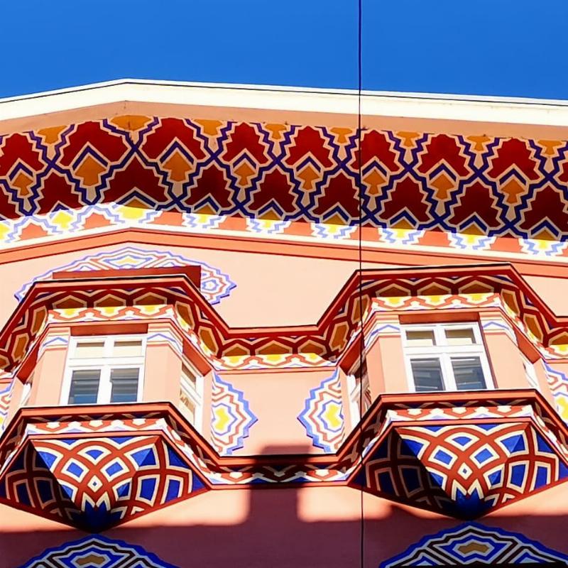 Détails de la Bibliothèque Nationale et Universitaire de Ljubljana, chef-d'œuvre de l'architecture moderne