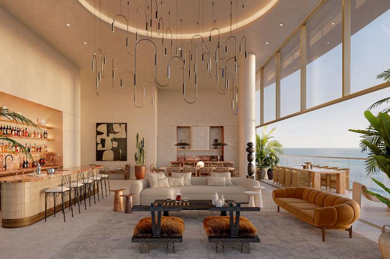 Architecture moderne Marrakech hôtel luxe design contemporain piscine