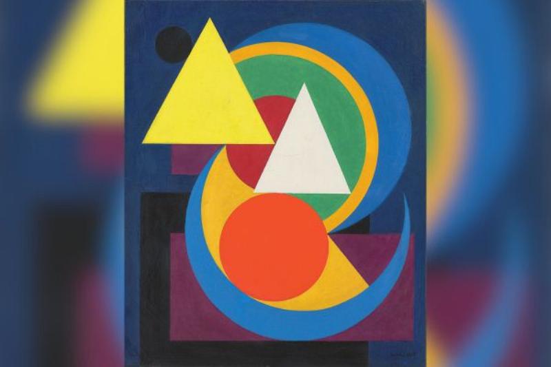 Une fresque murale représentant l'évolution de l'art français, du Post-Impressionnisme au Cubisme.