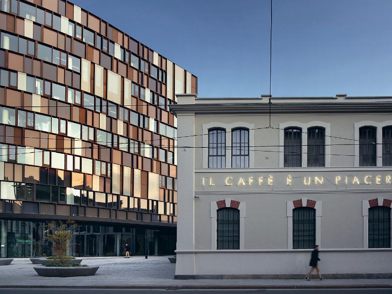 Bureau d'architecture moderne inspirant l'avenir français