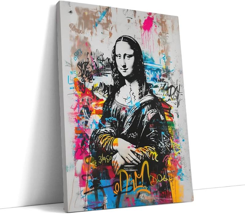 Cadre de peinture sur toile protégeant une œuvre d'art dans une galerie d'art française